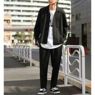 シップス(SHIPS)の【BLACK】S DEPEND TRICOT シャツ・パンツ セットアップ(シャツ)