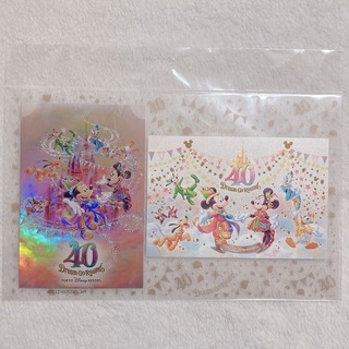 ディズニー(Disney)のディズニー40周年  ポストカード(使用済み切手/官製はがき)