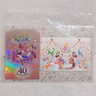 ディズニー(Disney)のディズニー40周年  ポストカード(使用済み切手/官製はがき)