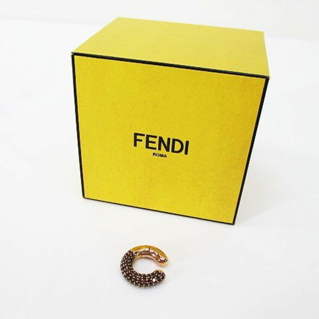 FENDI(フェンディ)のフェンディ ウープス イヤーカフ ゴールド系 ラインストーン アクセサリー  レディースのアクセサリー(イヤリング)の商品写真