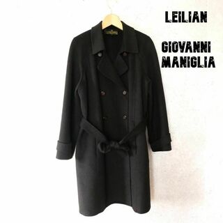 leilian - 美品 レリアン ジョバンニマニーリア社 ウール×アンゴラ ロングコート