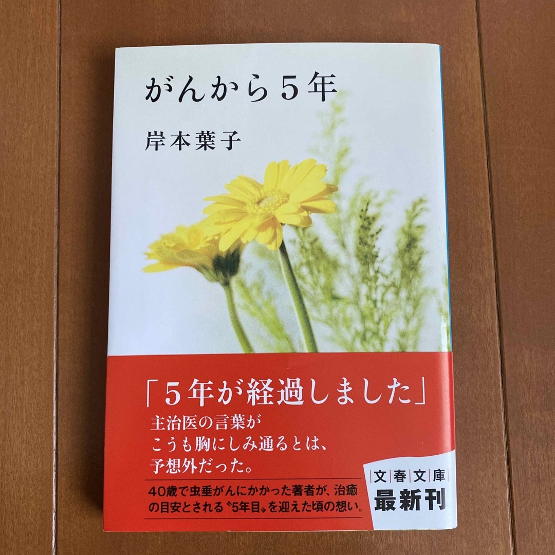 「がんから５年」 岸本葉子 著 エンタメ/ホビーの本(文学/小説)の商品写真