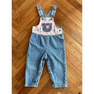 リーバイス(Levi's)のlittlelevi's 花柄デニムオーバーオール24m(その他)