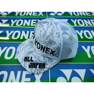 ヨネックス(YONEX)のYONEX'24年カタログ未掲載限定ALL JAPANメッシュキャップ(UNI)(ボール)