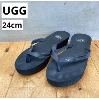 アグ(UGG)のUGG アグ　レディース　Ruby サンダル　ブラック　W7 厚底(サンダル)