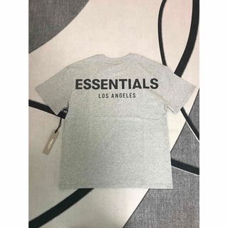 フィアオブゴッド(FEAR OF GOD)のFOG ESSENTIALS リフレクティブ  Tシャツ LA グレー Lサイズ(Tシャツ/カットソー(半袖/袖なし))