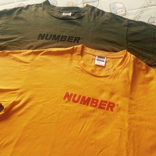 ナンバーナイン(NUMBER (N)INE)の▪︎難あり▪︎Lサイズ2枚▪︎ナンバーナインTシャツ▪︎used▪︎(Tシャツ/カットソー(半袖/袖なし))