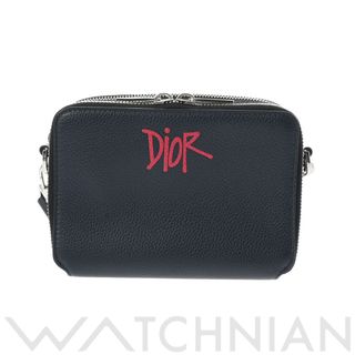 ディオール(Dior)の中古 ディオール Dior 2ESBC119GDS レディース ショルダーバッグ ネイビー レザー(ショルダーバッグ)