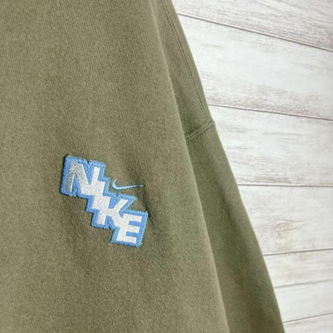 NIKE(ナイキ)の【USA製!!】ナイキ ✈︎刺繍ロゴ 白タグ ゆるだぼ 裏起毛 トレーナー メンズのトップス(スウェット)の商品写真