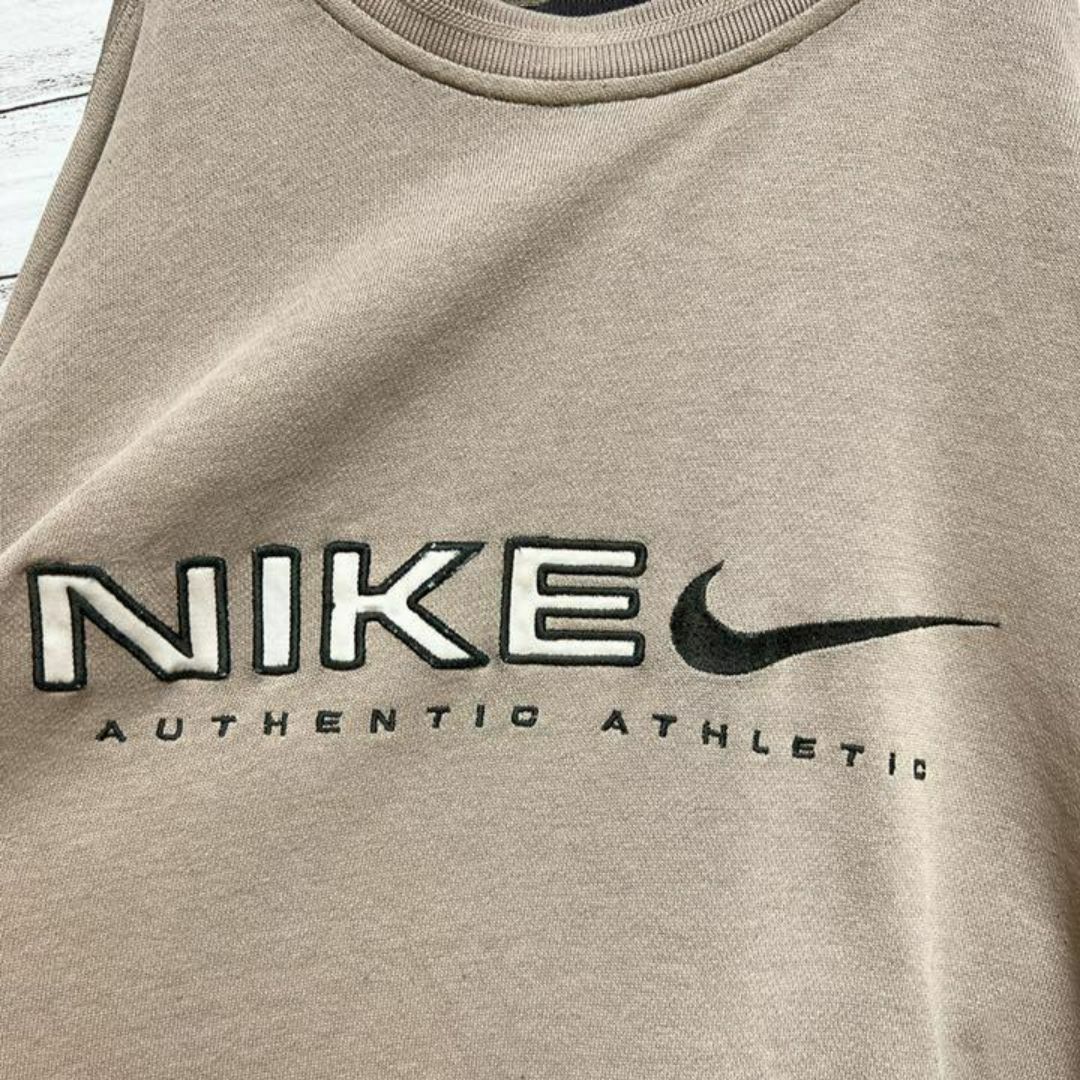 NIKE(ナイキ)の【入手困難!!】ナイキ ✈︎刺繍ロゴ 白タグ ゆるだぼ トレーナー 重ね着 メンズのトップス(スウェット)の商品写真