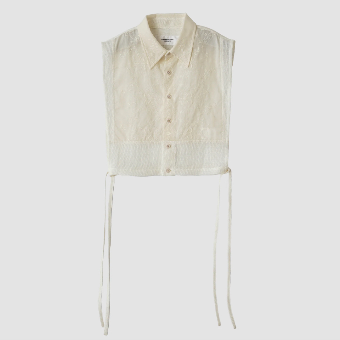 Plage(プラージュ)の新品》LINEN MESH EMBROIDERY SHIRT BIBS レディースのトップス(シャツ/ブラウス(半袖/袖なし))の商品写真