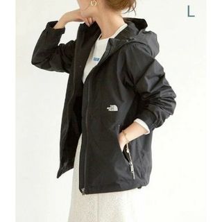 ザノースフェイス(THE NORTH FACE)の未使用【THE NORTH FACE】コンパクトジャケット ブラック Lサイズ(ナイロンジャケット)