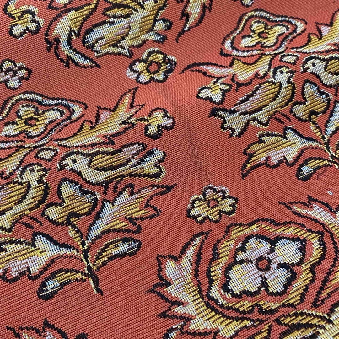オレンジ着物帯 レディースの水着/浴衣(帯)の商品写真