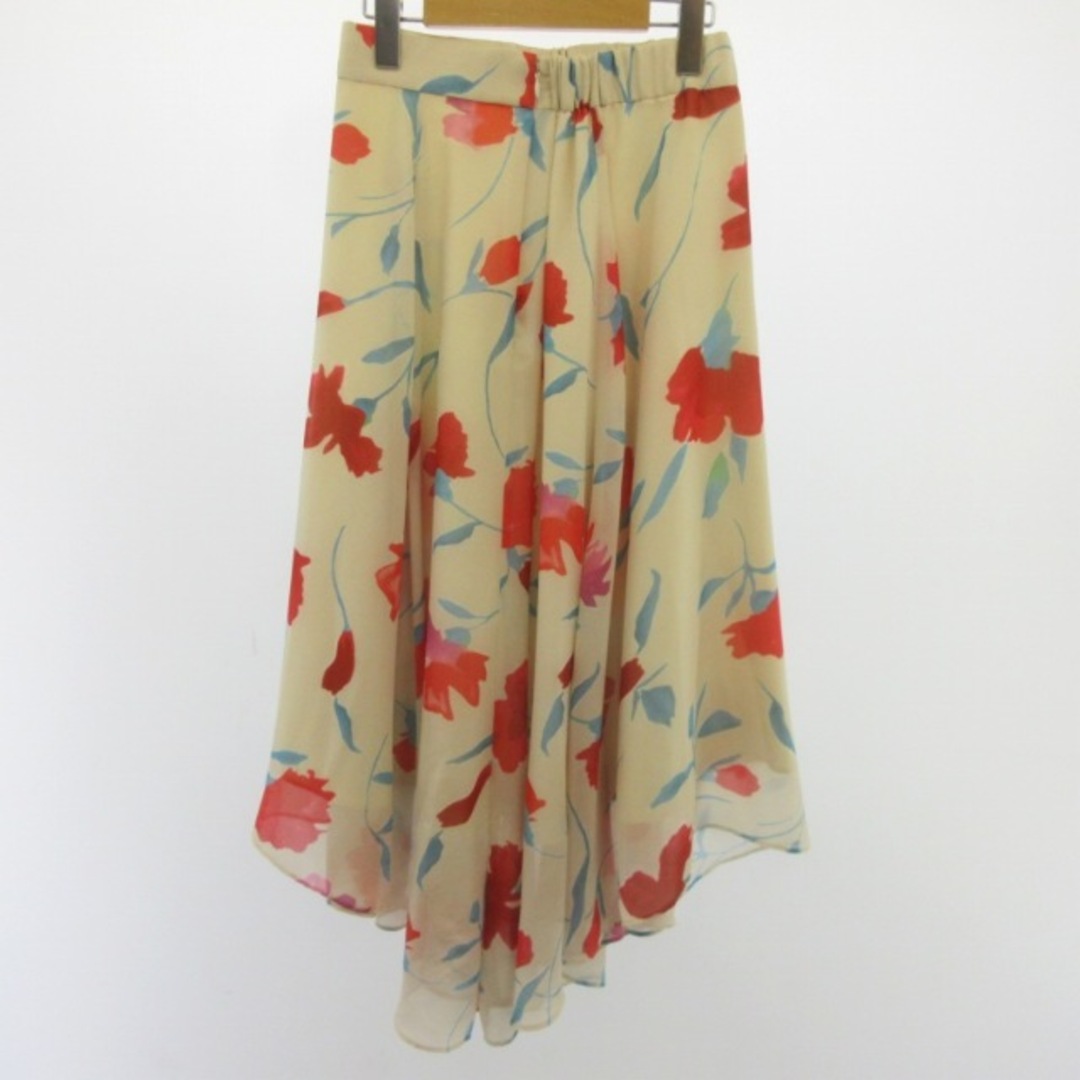 ダイアグラム グレースコンチネンタル スカート 花柄 プリーツ 36 約S レディースのスカート(ロングスカート)の商品写真