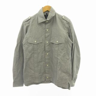 ノンネイティブ(nonnative)のノンネイティブ コットンリネン シャツ 長袖 エポレット付 グレー 1 約S(シャツ)