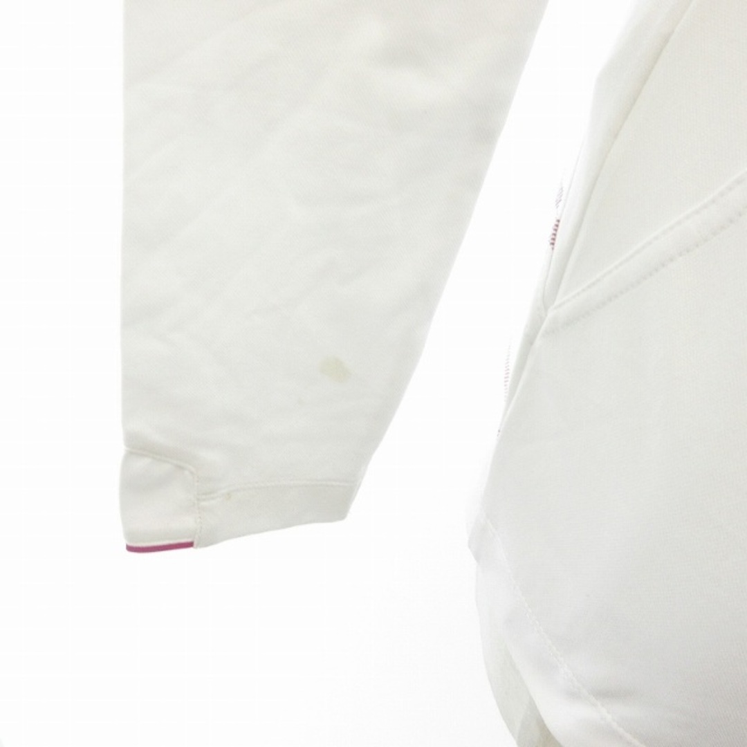 PUMA(プーマ)のPUMA ハーフジップブルゾン ボーダー ジャージ ロゴ刺繍 M ■GY09 レディースのジャケット/アウター(ブルゾン)の商品写真