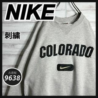 ナイキ(NIKE)の【入手困難!!】ナイキ ✈︎刺繍 アーチロゴ Coloradoゆるだぼ 白タグ(スウェット)