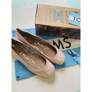 トムズ(TOMS)の新品★TOMS トムス　フラットシューズ　レディース　25cm(スリッポン/モカシン)