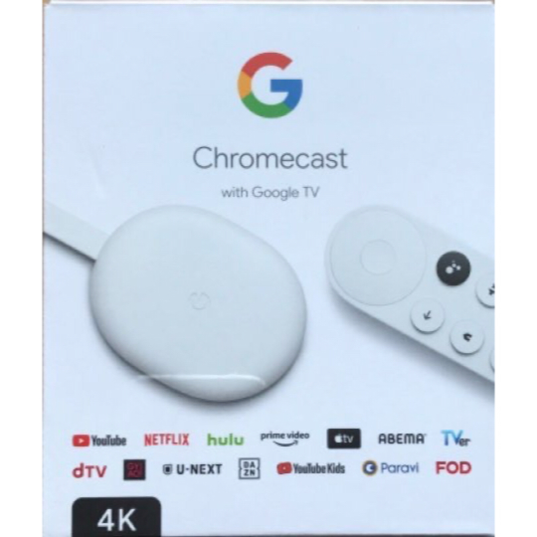 Google(グーグル)のGoogle Chromecast with Google TV 4K スマホ/家電/カメラのスマートフォン/携帯電話(その他)の商品写真