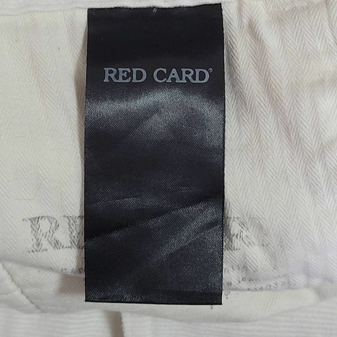 RED CARD(レッドカード)のRED CARD コーデュロイ スキニーデニム ホワイト 日本製 23(26) レディースのパンツ(カジュアルパンツ)の商品写真