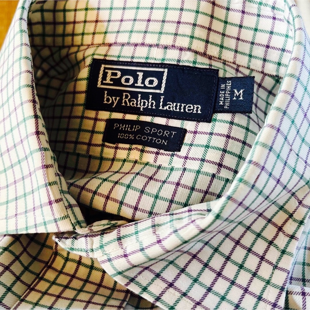 POLO RALPH LAUREN(ポロラルフローレン)のポロバイラルフローレン　ワイシャツ　チェックシャツMサイズ メンズのトップス(シャツ)の商品写真