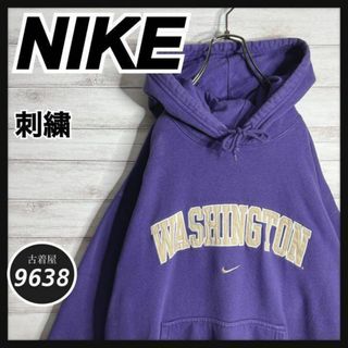 ナイキ(NIKE)の【入手困難!!】ナイキ ✈︎刺繍ロゴ メキシコ製 アーチロゴ ゆるだぼ 裏起毛(パーカー)