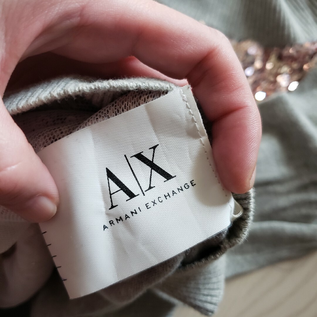 ARMANI EXCHANGE(アルマーニエクスチェンジ)のArmaniExchangeスパンコールニット レディースのトップス(ニット/セーター)の商品写真