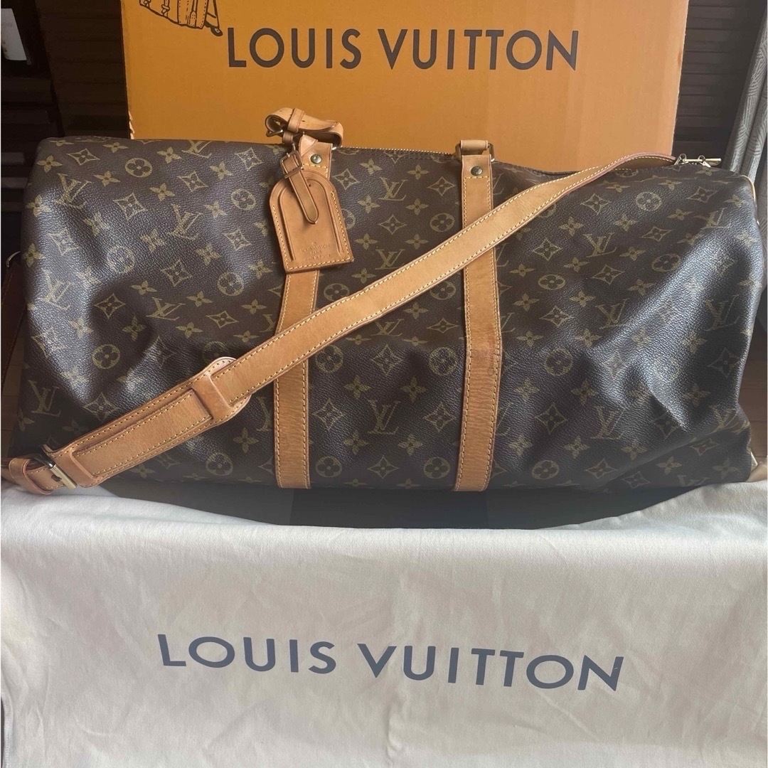 LOUIS VUITTON(ルイヴィトン)の本物 ルイヴィトン ボストンバッグ モノグラム キーポルバンドリエール55 旅行 レディースのバッグ(ボストンバッグ)の商品写真