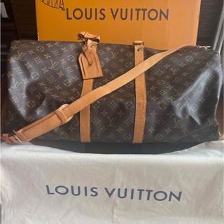 LOUIS VUITTON - 本物 ルイヴィトン ボストンバッグ モノグラム キーポルバンドリエール55 旅行