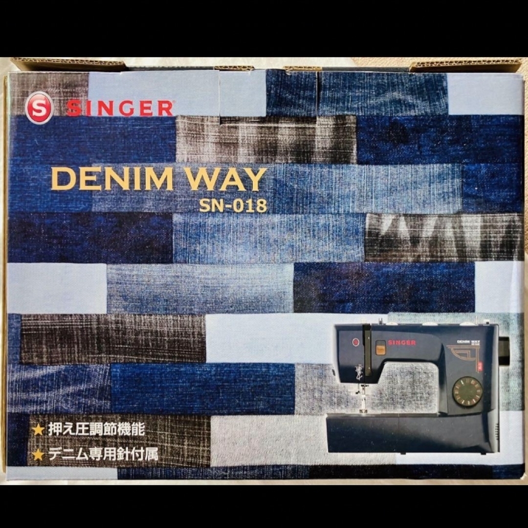 SINGER(シンガー)のシンガー 電動ミシン DENIM WAY SN-018フットコントローラー付 スマホ/家電/カメラの生活家電(その他)の商品写真