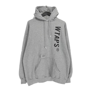 W)taps - ダブルタップス WTAPS ■ 23AW 【 SIGN HOODY COTTON 232ATDT HPM01S 】 フロント サイン ロゴ プリント スウェット パーカー h0346