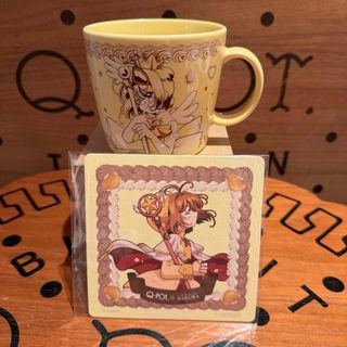 キューポット(Q-pot.)のカードキャプターさくら Q-pot CAFE マグカップ コースター CCさくら(キャラクターグッズ)