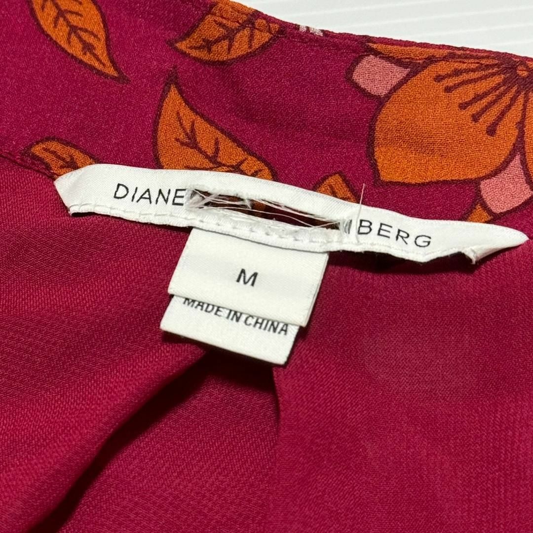 DIANE von FURSTENBERG(ダイアンフォンファステンバーグ)のDiane von Furstenberg シルク 花柄 トップス シャツ M レディースのトップス(シャツ/ブラウス(長袖/七分))の商品写真