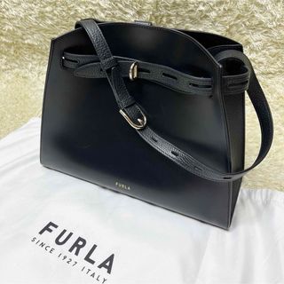 フルラ(Furla)の★大人気★ フルラ マルゲリータ ターンロック トートバッグ レザー 黒  A4(ショルダーバッグ)