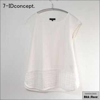 セブンアイディコンセプト(7-Idconcept.)の7-IDconcept. レディース トップス フレンチスリーブ カットソー L(カットソー(半袖/袖なし))