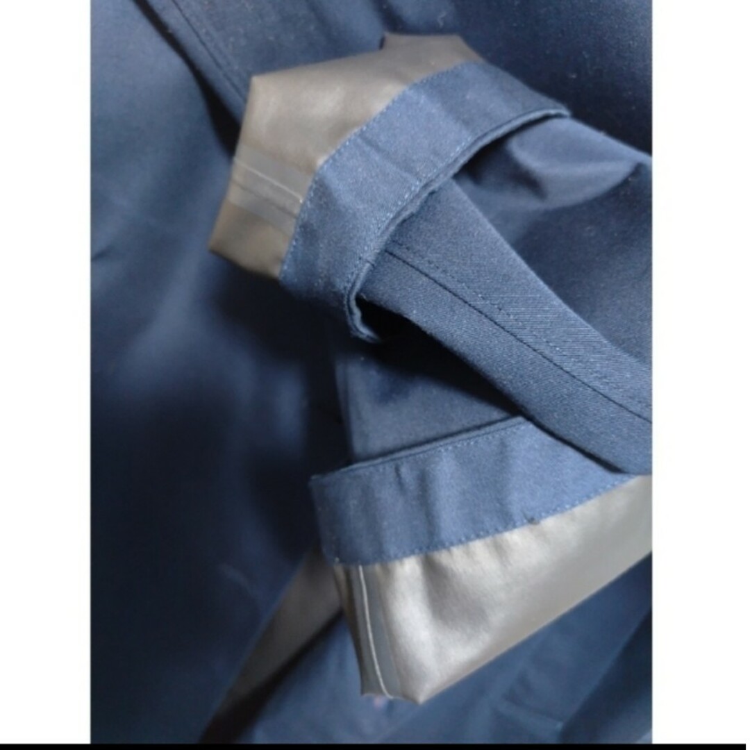 UNIQLO(ユニクロ)のUNIQLO ユニクロ　ステンカラーコート　ブロックテックコート　ネイビー レディースのジャケット/アウター(スプリングコート)の商品写真