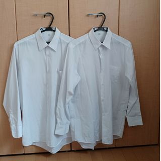 白　ホワイト　Yシャツ　学生服　2枚セット(シャツ)