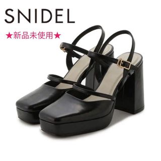 SNIDEL - ★新品未使用★SNIDELスナイデル スクエアプラットフォームサンダル