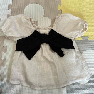 ザラキッズ(ZARA KIDS)の未使用　ZARA リネン素材トップス　女の子(ブラウス)