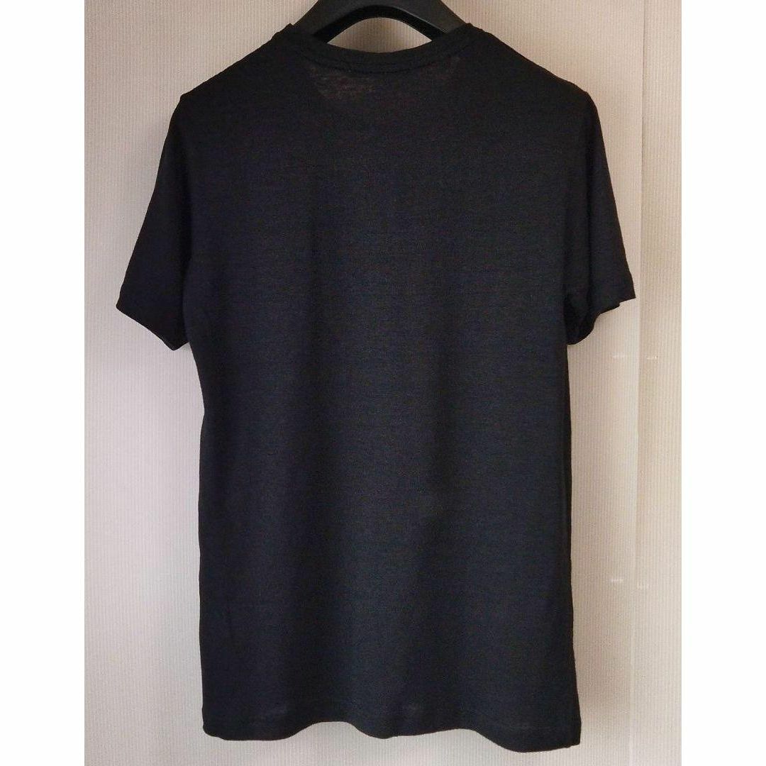 GUY ROVER(ギローバー)のGUY ROVER【 BLACK 】リネン ジャージー ポケットTシャツ XS メンズのトップス(Tシャツ/カットソー(半袖/袖なし))の商品写真