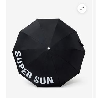 SUPER SUN UMBRELLA ブラック傘(傘)