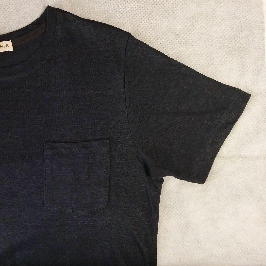 EDIFICE(エディフィス)のGUY ROVER【 NAVY 】リネン ジャージー ポケットTシャツ XS メンズのトップス(Tシャツ/カットソー(半袖/袖なし))の商品写真