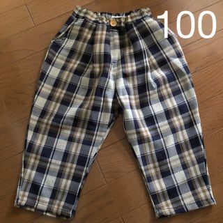 チェック　ボトムス　100(パンツ/スパッツ)