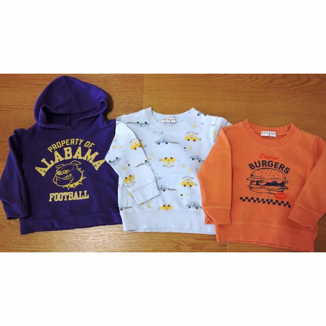 トレーナー 95cm　３点 キッズ/ベビー/マタニティのキッズ服男の子用(90cm~)(Tシャツ/カットソー)の商品写真