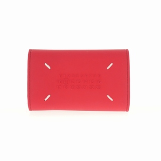 マルタンマルジェラ(Maison Martin Margiela)のメゾンマルジェラ 22SS ラバー 6連キーケース 二つ折り レッド 赤(長財布)