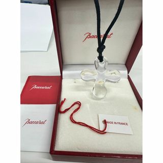 Baccarat - バカラ Baccarat バカラ　ペシェ ミニョン クロス　ペンダント美品