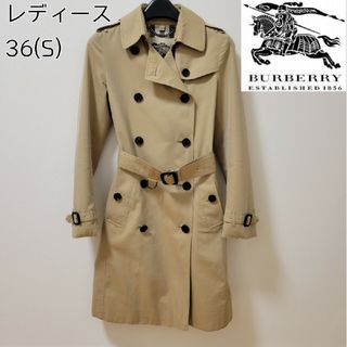 バーバリー(BURBERRY)のBURBERRY バーバリー トレンチコート ノバチェック レディース Sサイズ(トレンチコート)