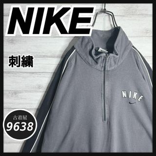 ナイキ(NIKE)の【入手困難!!】ナイキ ✈︎刺繍ロゴ ゆるだぼ 白タグ ハーフジップ トレーナー(スウェット)