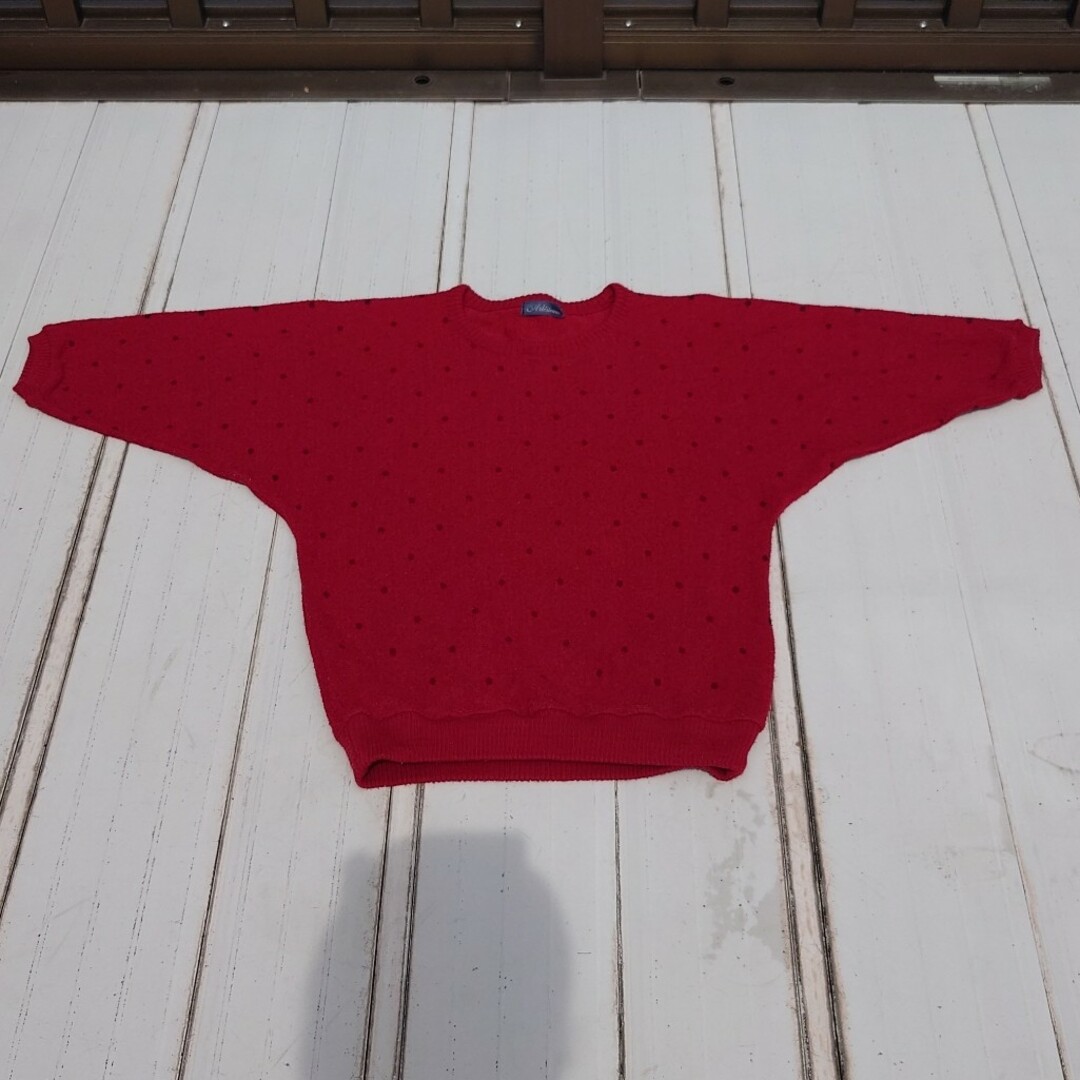 七分袖アクリルセーター レディースのトップス(ニット/セーター)の商品写真