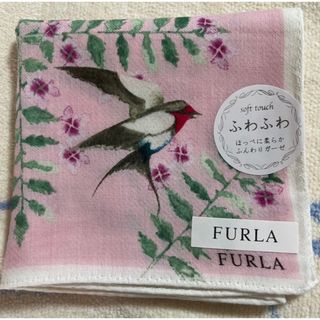 Furla - フルラ  ガーゼハンカチ  燕柄ツバメp 